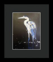 Load image into Gallery viewer, Midnight Blue Heron II - Framed Print