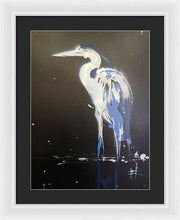 Load image into Gallery viewer, Midnight Blue Heron II - Framed Print