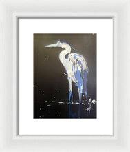 Load image into Gallery viewer, Midnight Blue Heron II - Framed Print