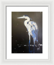 Load image into Gallery viewer, Midnight Blue Heron II - Framed Print