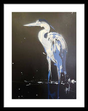 Load image into Gallery viewer, Midnight Blue Heron II - Framed Print