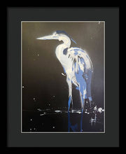 Load image into Gallery viewer, Midnight Blue Heron II - Framed Print