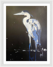 Load image into Gallery viewer, Midnight Blue Heron II - Framed Print