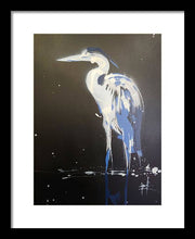 Load image into Gallery viewer, Midnight Blue Heron II - Framed Print