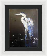 Load image into Gallery viewer, Midnight Blue Heron II - Framed Print