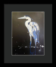 Load image into Gallery viewer, Midnight Blue Heron II - Framed Print