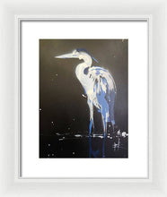 Load image into Gallery viewer, Midnight Blue Heron II - Framed Print