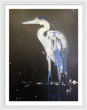 Load image into Gallery viewer, Midnight Blue Heron II - Framed Print