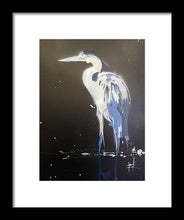 Load image into Gallery viewer, Midnight Blue Heron II - Framed Print