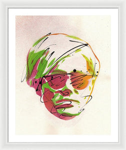 Portrait Of Andy Warhol - Framed Print