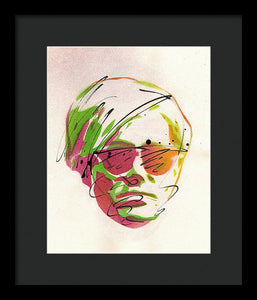 Portrait Of Andy Warhol - Framed Print