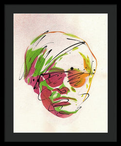 Portrait Of Andy Warhol - Framed Print