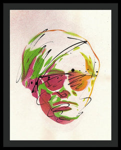 Portrait Of Andy Warhol - Framed Print