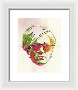 Portrait Of Andy Warhol - Framed Print