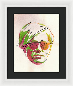 Portrait Of Andy Warhol - Framed Print