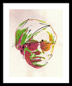 Portrait Of Andy Warhol - Framed Print