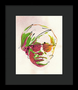 Portrait Of Andy Warhol - Framed Print