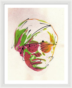 Portrait Of Andy Warhol - Framed Print