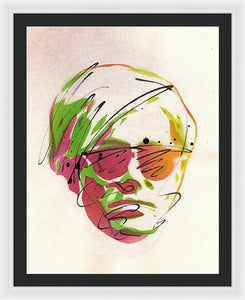 Portrait Of Andy Warhol - Framed Print