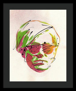 Portrait Of Andy Warhol - Framed Print