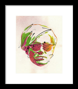 Portrait Of Andy Warhol - Framed Print
