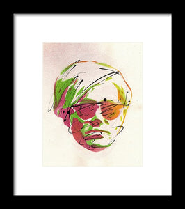 Portrait Of Andy Warhol - Framed Print