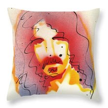 Load image into Gallery viewer, Portrait Of Frank Zappa - Throw Pillow