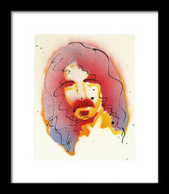 Load image into Gallery viewer, Portrait Of Frank Zappa - Framed Print
