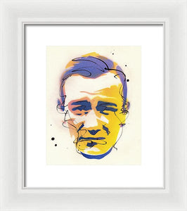 Portrait Of John Wayne - Framed Print