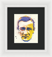 Load image into Gallery viewer, Portrait Of John Wayne - Framed Print
