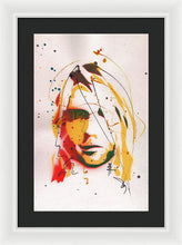 Load image into Gallery viewer, Portrait Of Kurt Cobain #2 - Framed Print