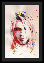Load image into Gallery viewer, Portrait Of Kurt Cobain - Framed Print