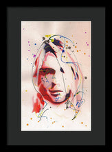 Load image into Gallery viewer, Portrait Of Kurt Cobain - Framed Print