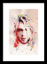 Load image into Gallery viewer, Portrait Of Kurt Cobain - Framed Print