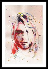 Load image into Gallery viewer, Portrait Of Kurt Cobain - Framed Print