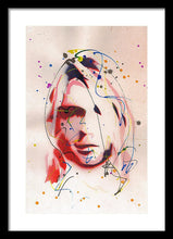 Load image into Gallery viewer, Portrait Of Kurt Cobain - Framed Print