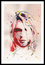 Load image into Gallery viewer, Portrait Of Kurt Cobain - Framed Print
