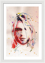 Load image into Gallery viewer, Portrait Of Kurt Cobain - Framed Print