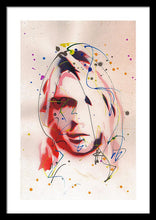 Load image into Gallery viewer, Portrait Of Kurt Cobain - Framed Print