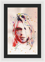 Load image into Gallery viewer, Portrait Of Kurt Cobain - Framed Print
