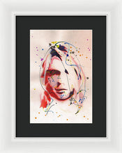 Load image into Gallery viewer, Portrait Of Kurt Cobain - Framed Print