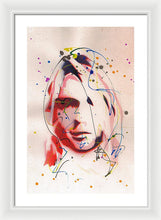Load image into Gallery viewer, Portrait Of Kurt Cobain - Framed Print