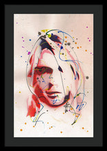 Load image into Gallery viewer, Portrait Of Kurt Cobain - Framed Print