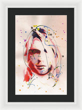 Load image into Gallery viewer, Portrait Of Kurt Cobain - Framed Print