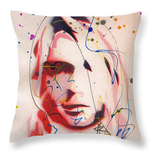 Load image into Gallery viewer, Portrait Of Kurt Cobain - Throw Pillow