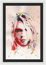 Load image into Gallery viewer, Portrait Of Kurt Cobain - Framed Print