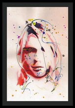 Load image into Gallery viewer, Portrait Of Kurt Cobain - Framed Print