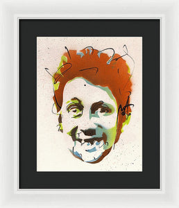 Portrait Of Shane Macgowan - Framed Print by Ryan Hopkins