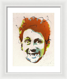 Portrait Of Shane Macgowan - Framed Print by Ryan Hopkins