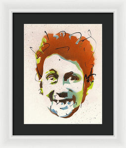 Portrait Of Shane Macgowan - Framed Print by Ryan Hopkins